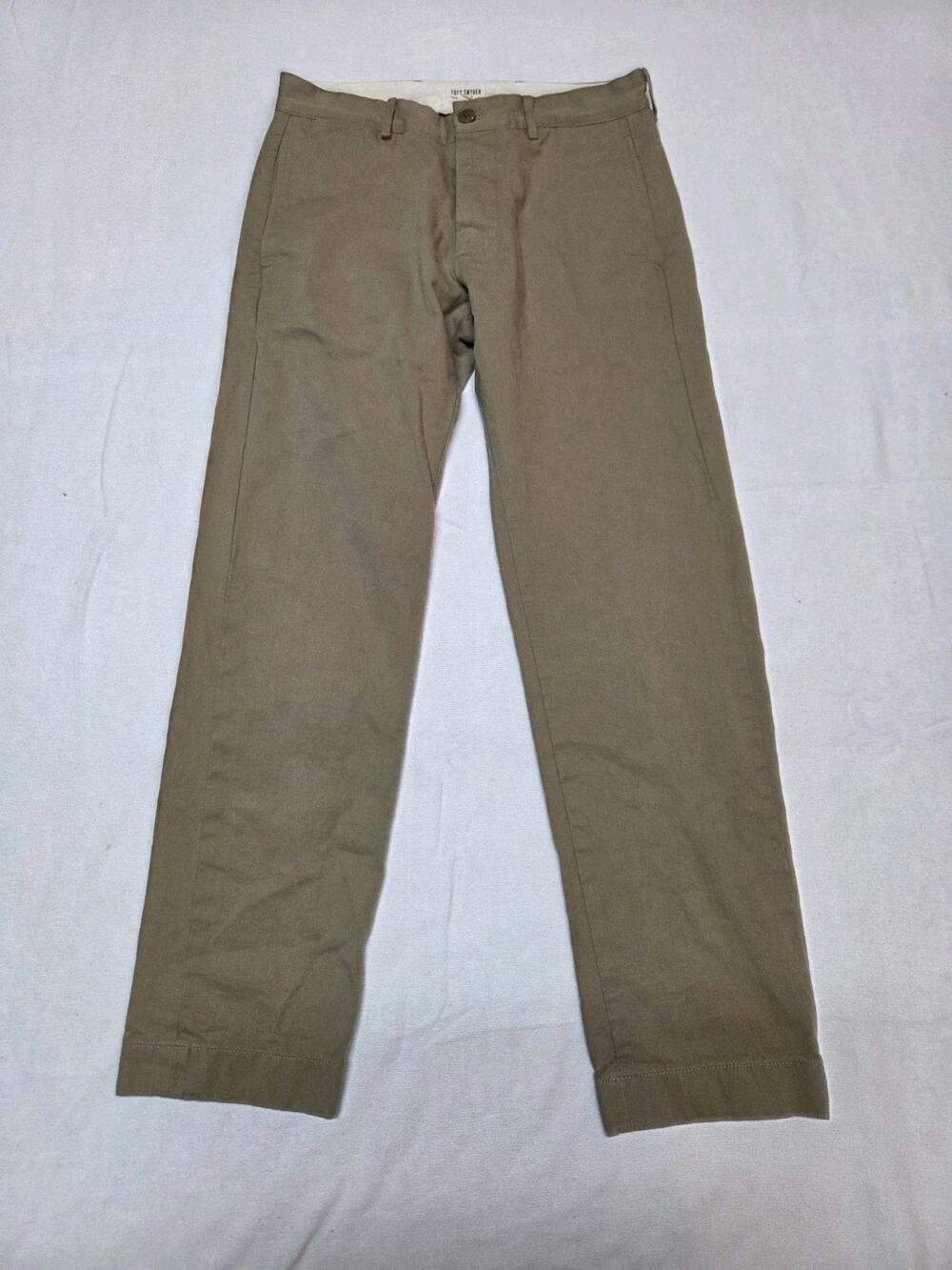 Todd Snyder Mens Khaki Jean Pants 30x30